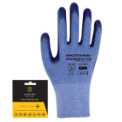 Latex coated glove, blue (single pack)