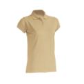 Women’s short sleeve polo shirt, beige