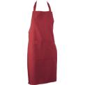 Bib server apron, Bordeaux red
