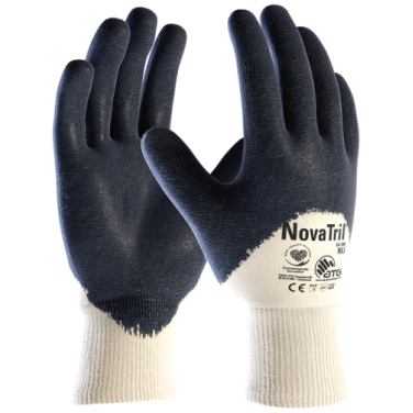 ATG Novatril 3/4 coated glove blue, size 10