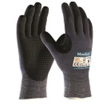 ATG MaxiCut Ultra glove with dots, blue-black