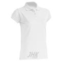 Women’s short sleeve polo shirt, white