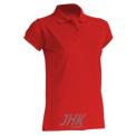 Women’s short sleeve polo shirt, red