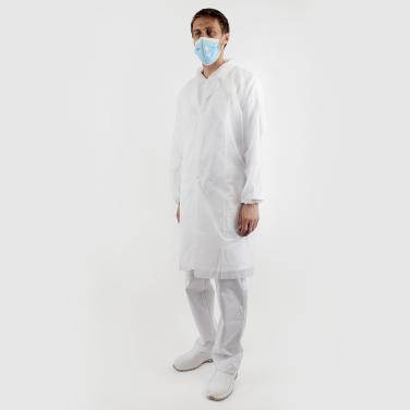 Disposable lab gown, ARI, white