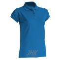 Women’s short sleeve polo shirt, royal blue