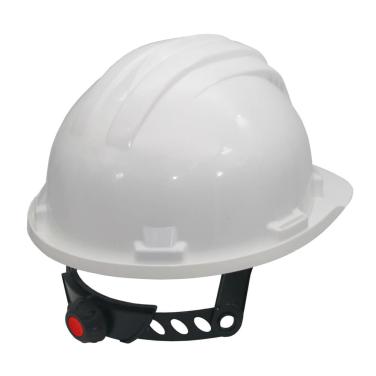5RG electricians helmet with size adjustment wheel, white