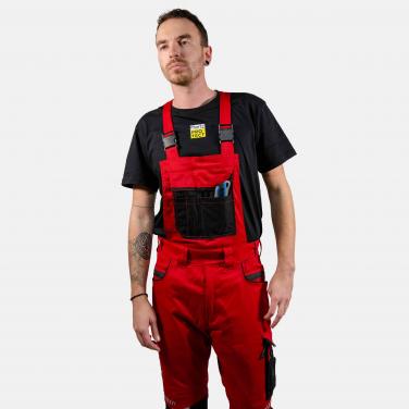 PACIFIC FLEX work farmer trousers red