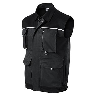 Work vest Rimeck WOODY, blue/grey