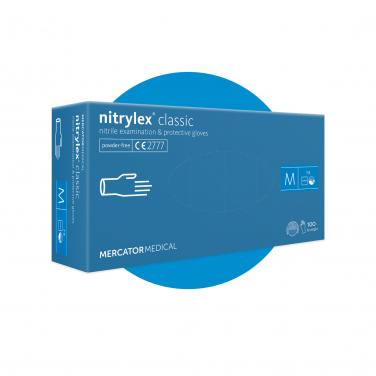 Nitrylex Classic disposable gloves, blue