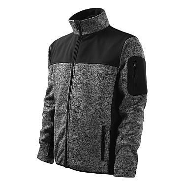 Softshell jakna CASUAL RIMECK, knit gray