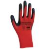 Latex coated glove, red