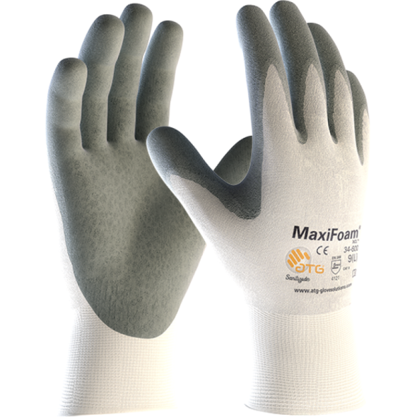 ATG MaxiFoam glove white-grey, 12/1