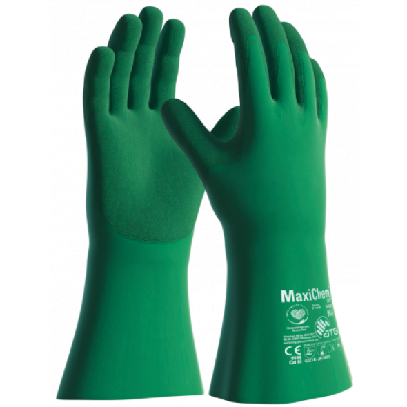 ATG MaxiChem long cuff glove green 35 cm, 12/1