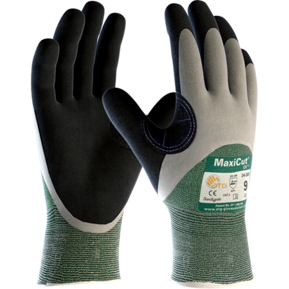 ATG MaxiCut Oil 3/4 coated glove, 12/1