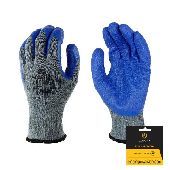 DIFFER latex coated glove blue, size 10, 1/1