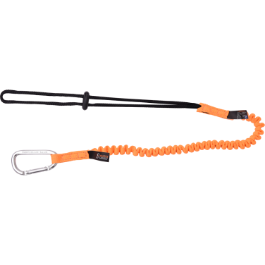 Stretch lanyard for connecting tools