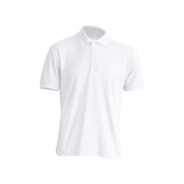 Men’s short sleeve polo shirt, white