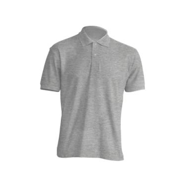 Men’s short sleeve polo shirt, grey