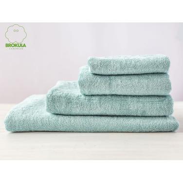 Towel, light blue, 30x50