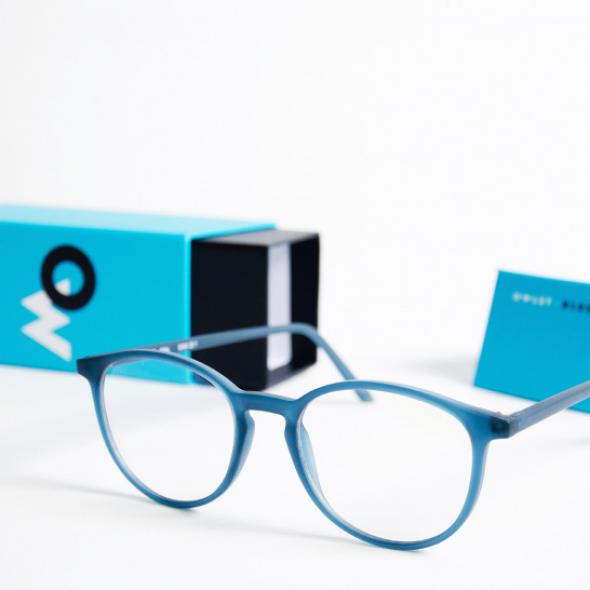 Blue light glasses, blue, larger frames