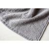 Towel, dark grey, 70x140