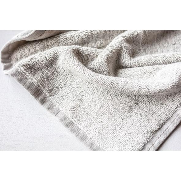 Towel, light grey, 50x100