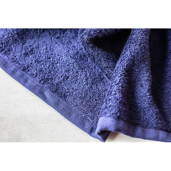 Towel, dark blue, 70x140