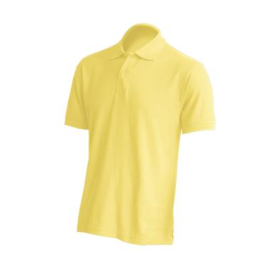 Men’s short sleeve polo shirt, yellow