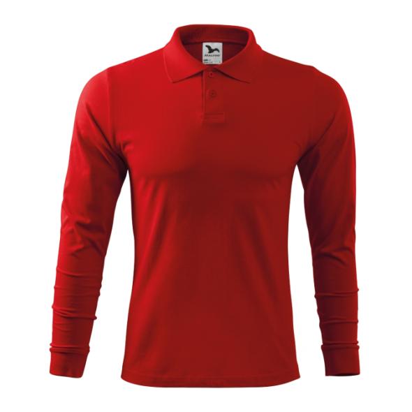 The Men's Long Sleeve Polo Shirt Malfini Single J. LS
