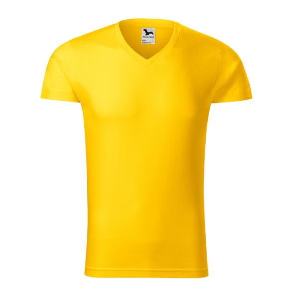 Men's Short Sleeve Malfini Slim Fit V-neck T-shirt