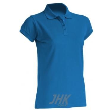 Women’s short sleeve polo shirt, royal blue