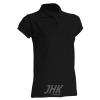 Women’s short sleeve polo shirt, black