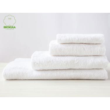 Towel, white, 70x140