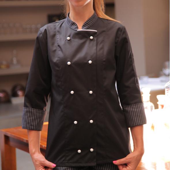 ADRIATIC women’s chef uniform black